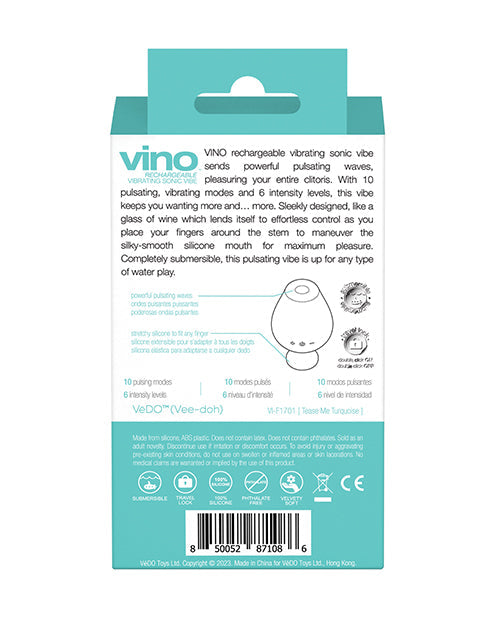 VeDO Vino Vibrador sónico recargable - Turquesa