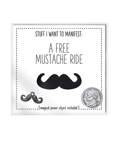 Warm Human A Free Mustache Ride Mini Carte et Breloque