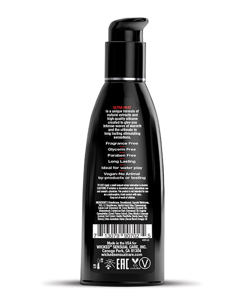 Wicked Sensual Care Ultra Heat Lubricante a Base de Silicona con Sensación Térmica - 2 oz
