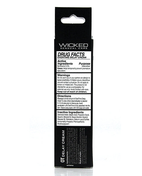 Wicked Sensual Care Overtime Crème Retardatrice/Prolongatrice pour Hommes - 28 g
