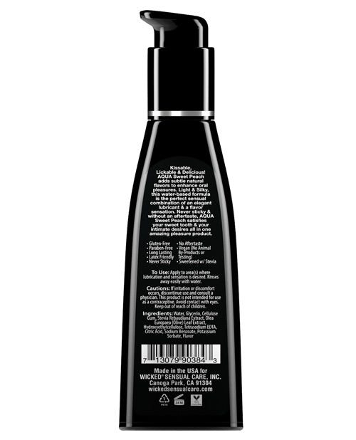 Lubricante a base de agua Wicked Sensual Care - Durazno dulce 118 ml