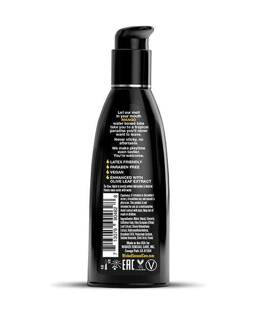 Lubricante a base de agua Wicked Sensual Care - 2 oz Mango