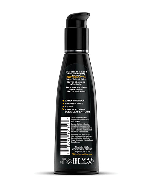 Lubrifiant à base d'eau Wicked Sensual Care Aqua - 118 ml Caramel écossais
