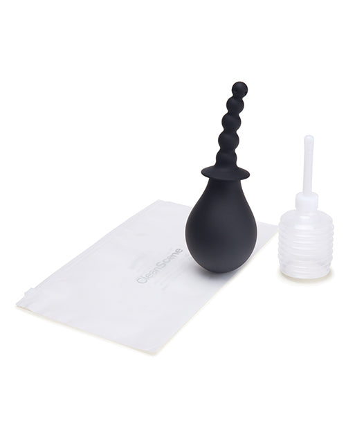 Set de Ducha Anal con Base Acampanada de 4 Piezas CleanScene de Apretado Suave y con Cuentas