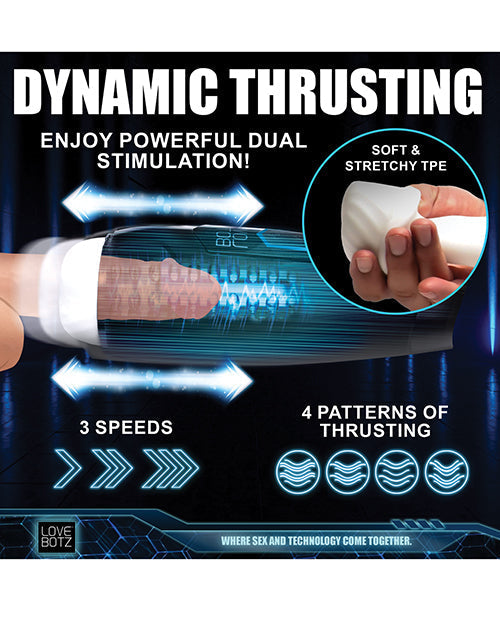 Masturbador Vibrador y de Empuje Milker Max - Negro