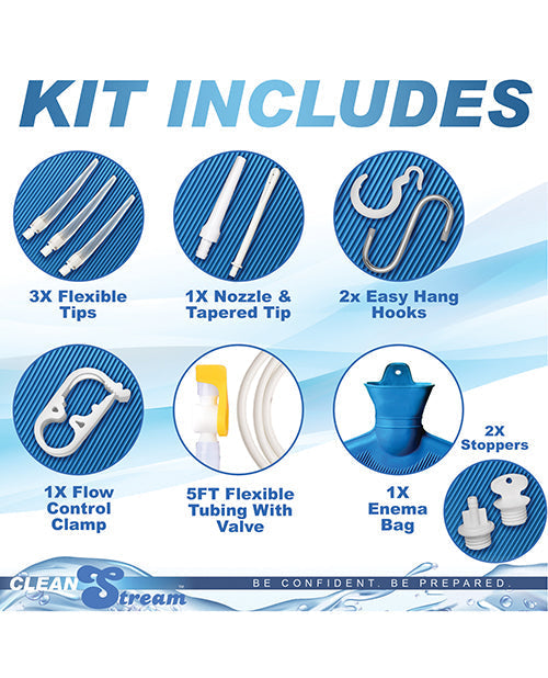 Kit de ducha enema de lujo Clean Stream Detox