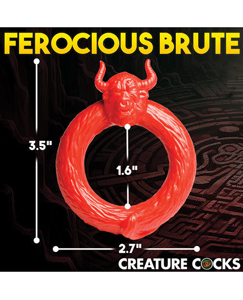 Anneau pénien en silicone Creature Cocks Beast Mode - Rouge
