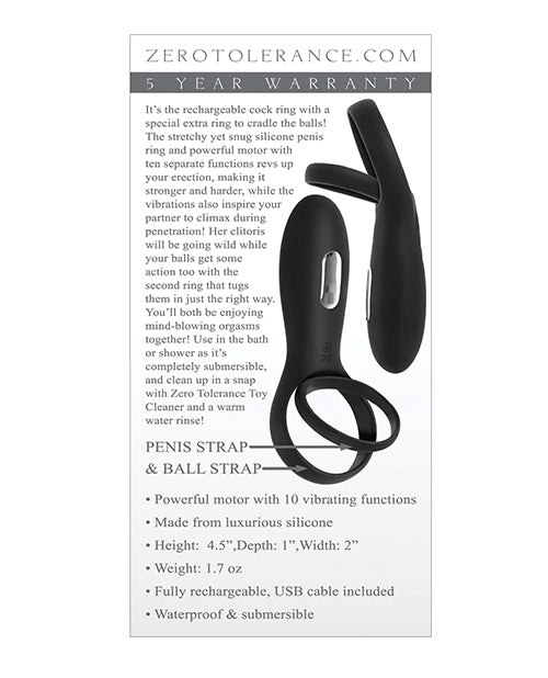 Zéro Tolérance Torpille Rechargeable – Noir