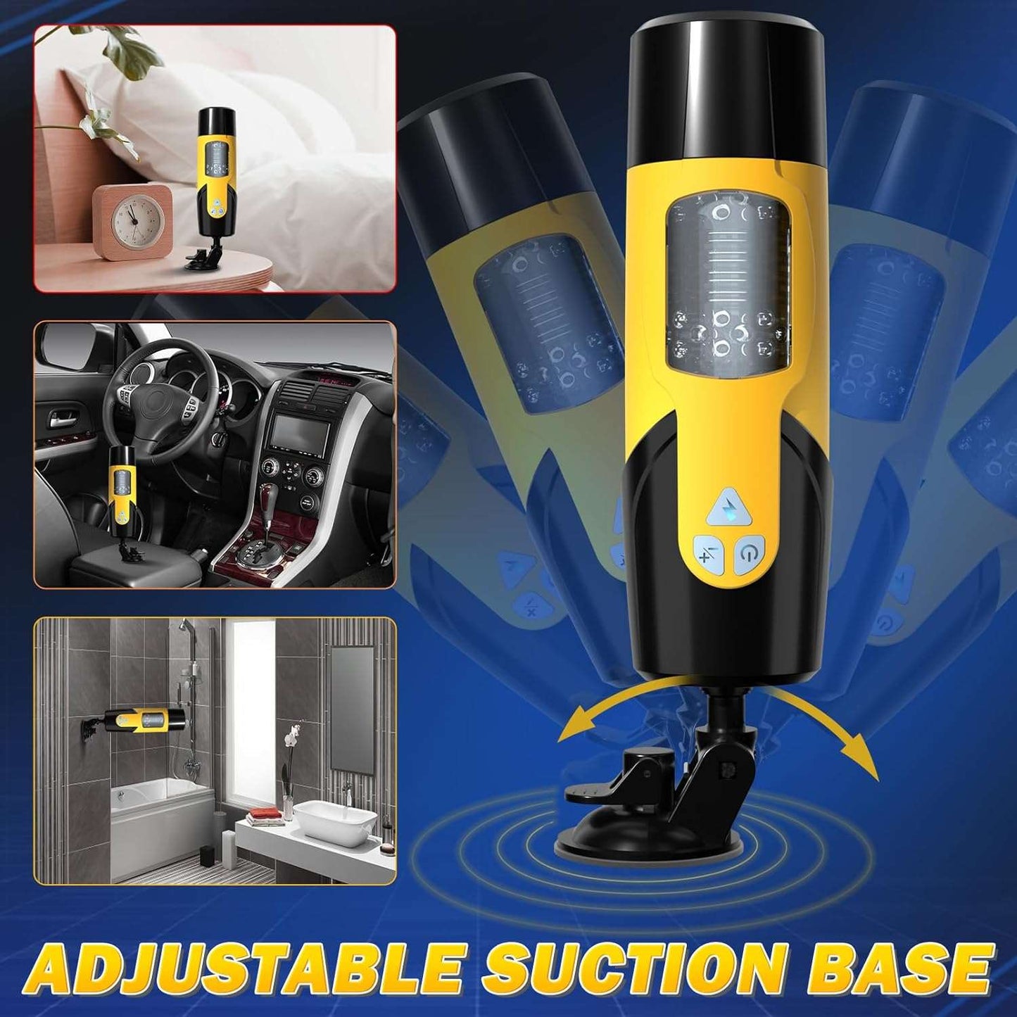 Másturbador Automático Masculino - 7 Modos de Empuje y Rotación