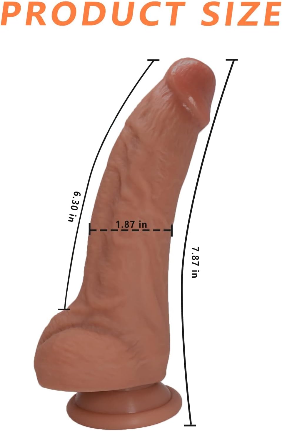 Dildo realista enorme TrueThick