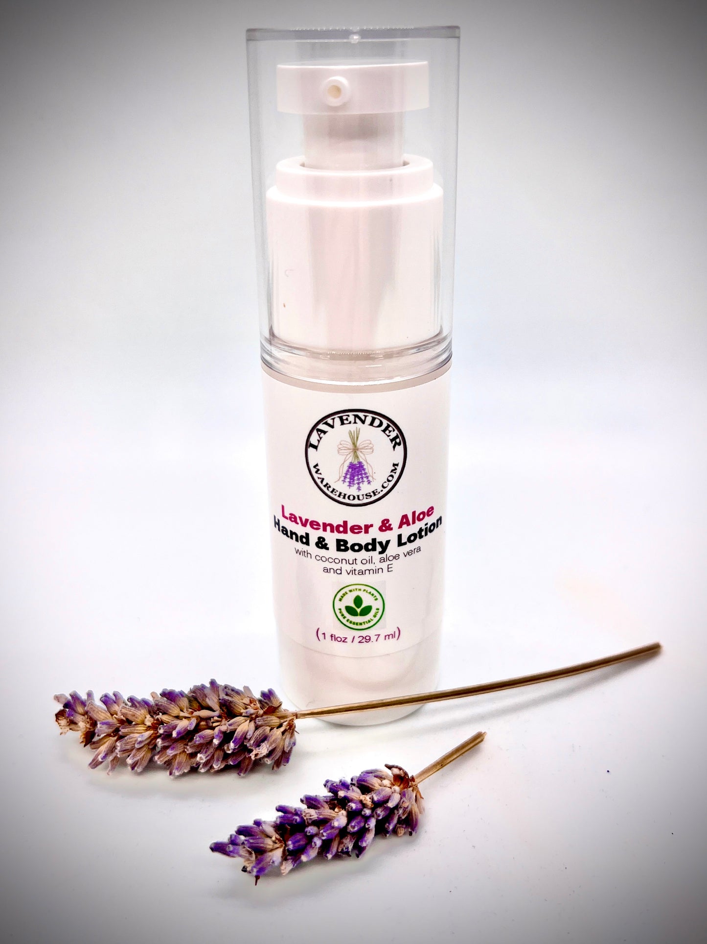 Loción de Manos y Cuerpo de Lavanda y Aloe - Tamaño Cartera
