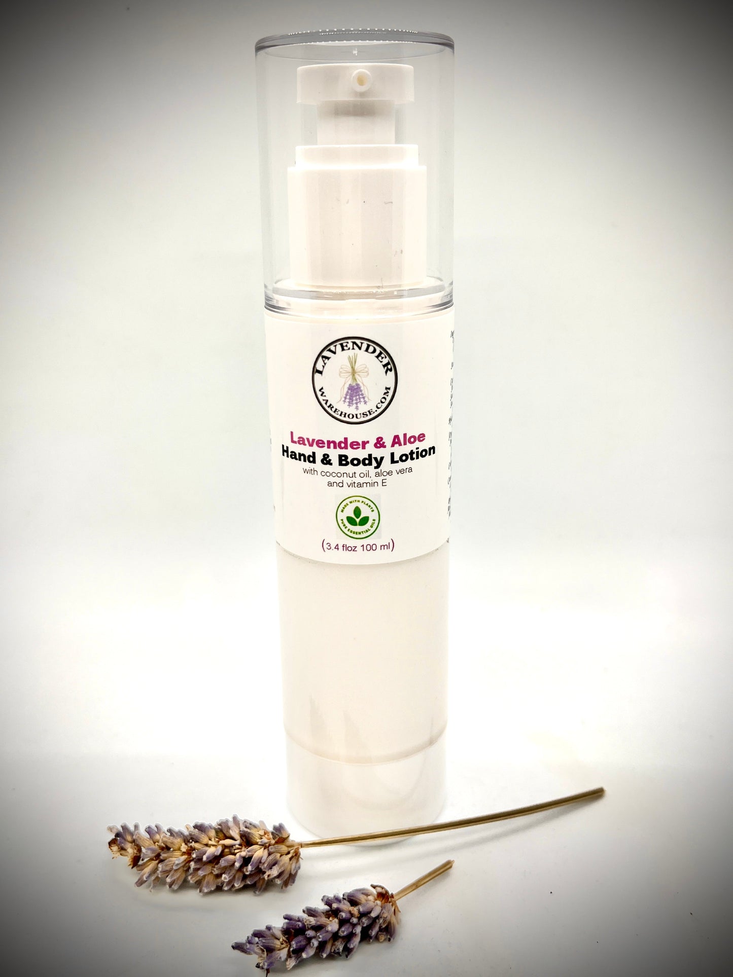 Loción de manos y cuerpo de lavanda y aloe - Tamaño de viaje