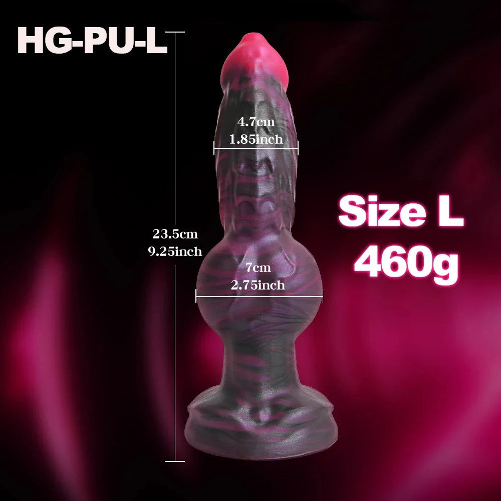 KnotFetish Dog Knot Silicone Dildo Plug
