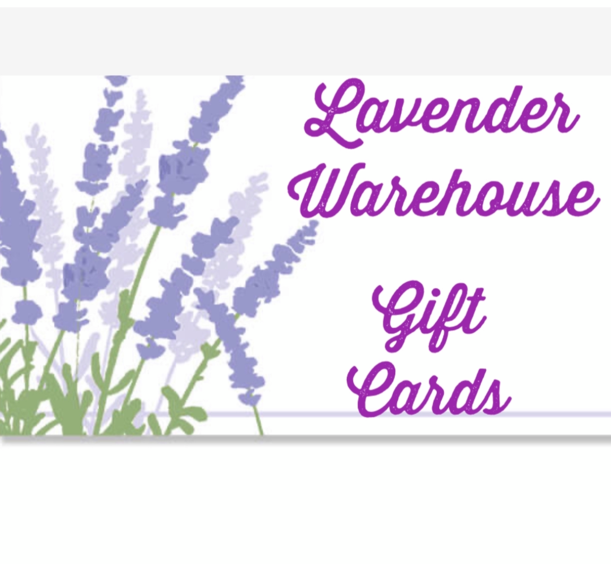 Cartes-cadeaux Lavender Warehouse