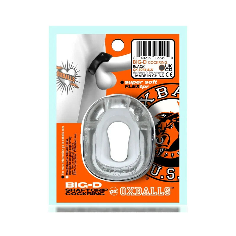 Oxballs BIG D Shaft Grip Anillo para pene transparente