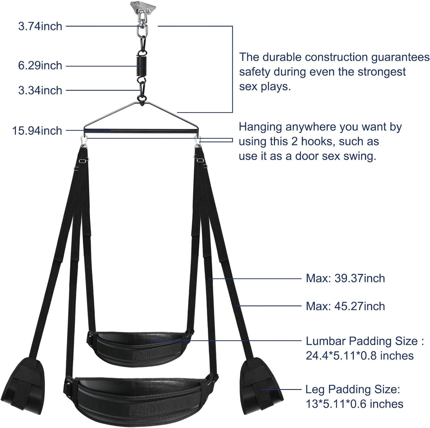 Columpio sexual giratorio AeroSpire 360°