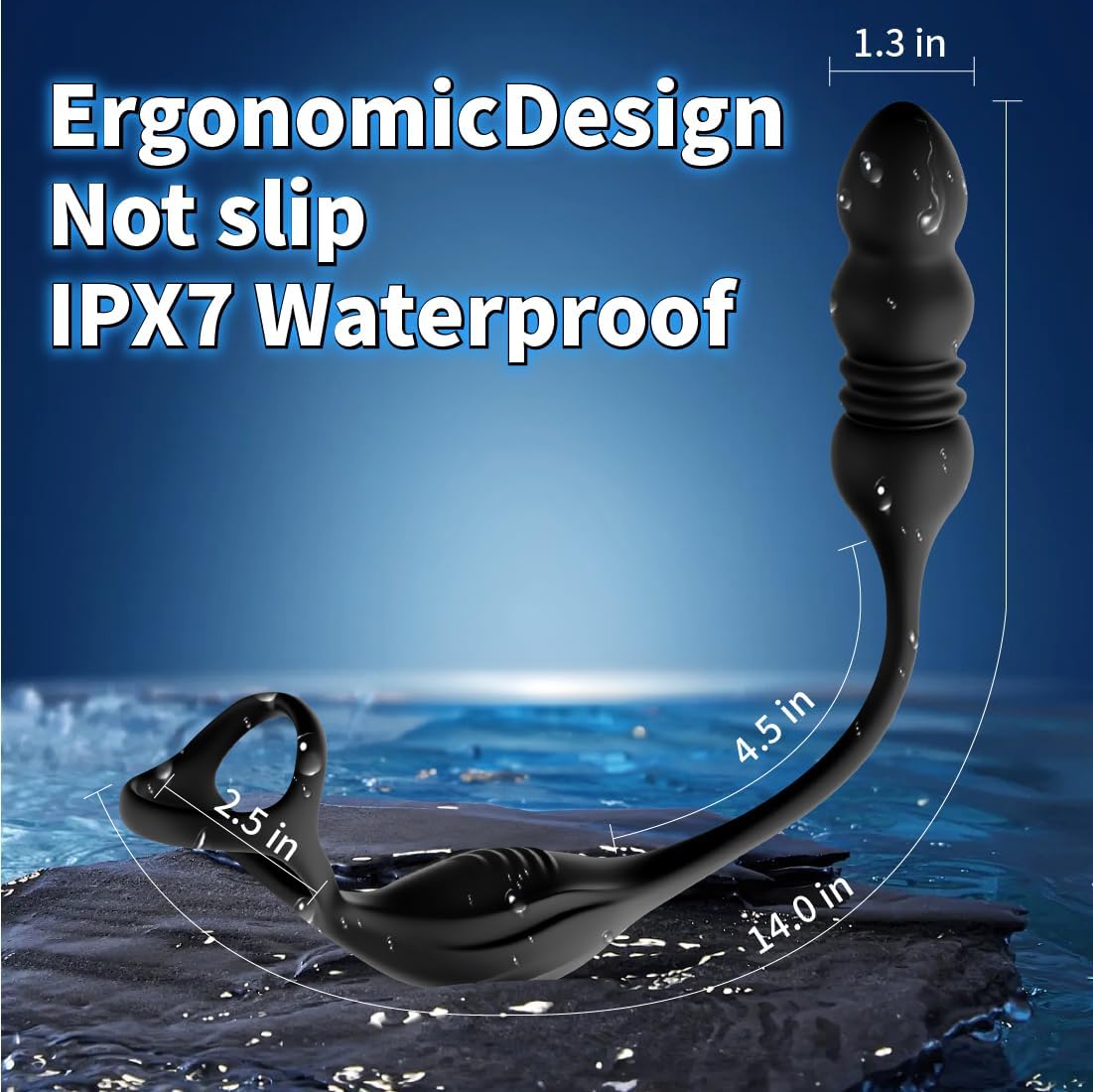 Anillo para el pene/masajeador de próstata ApexPulse Thrusting