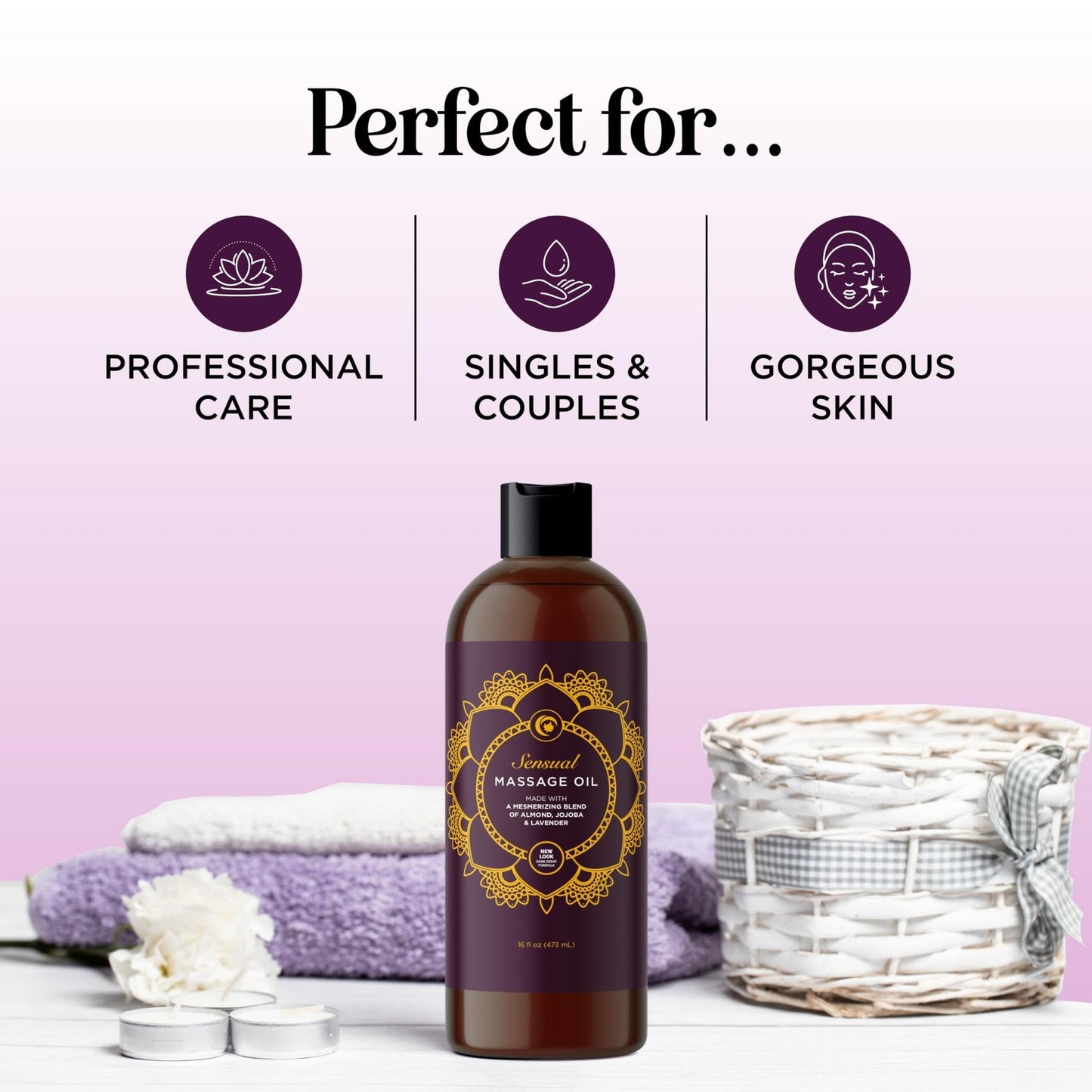 Lavender Sensual Couples Massage Oil