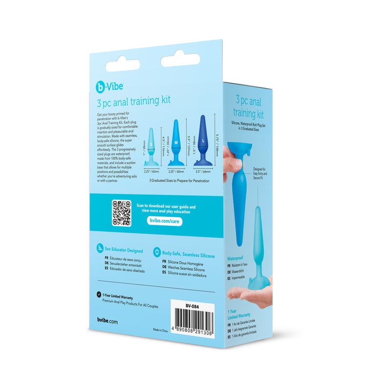 b-Vibe Kit de entrenamiento de dilatadores anales de 3 piezas