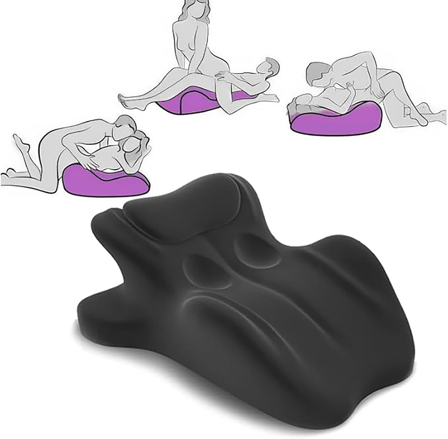 Almohada de apoyo de posiciones íntimas para parejas negras