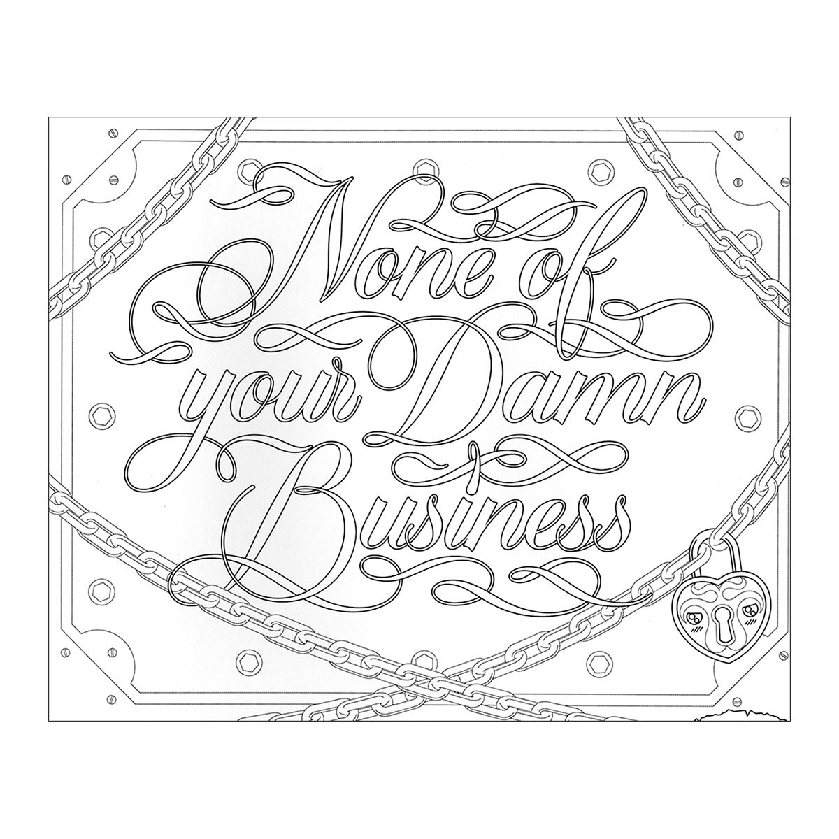 Calligraphuck P*to Libro para Colorear Impresionante
