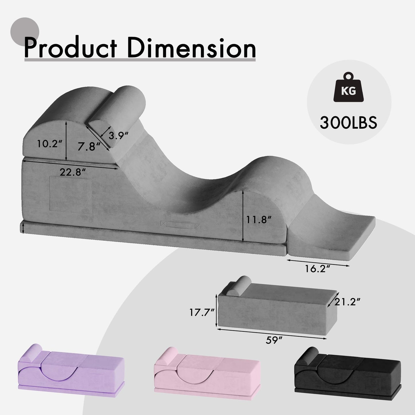 Sillón íntimo ergonómico convertible
