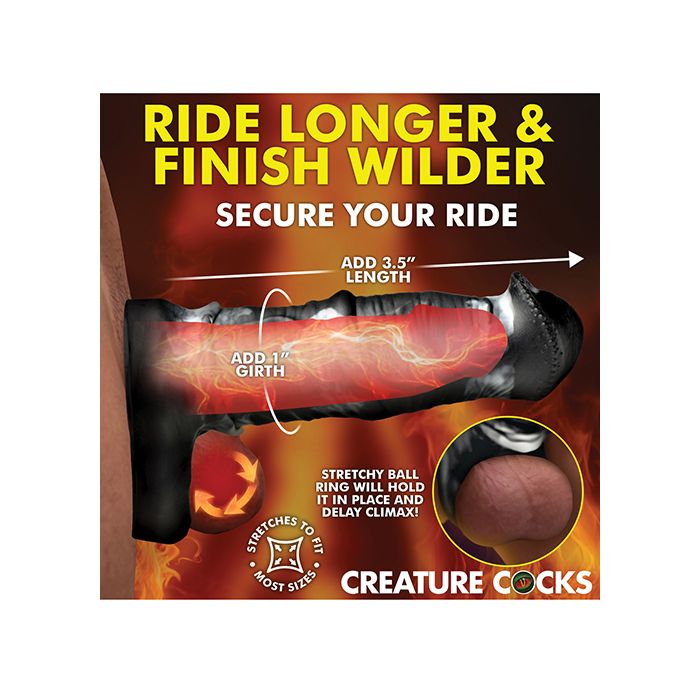 Rallonge de pénis en silicone Creature Cocks Stallion 1"