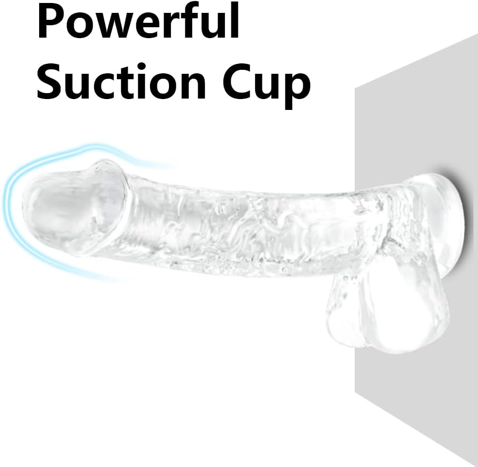 CrystalRide Dildo realista de 6.4"