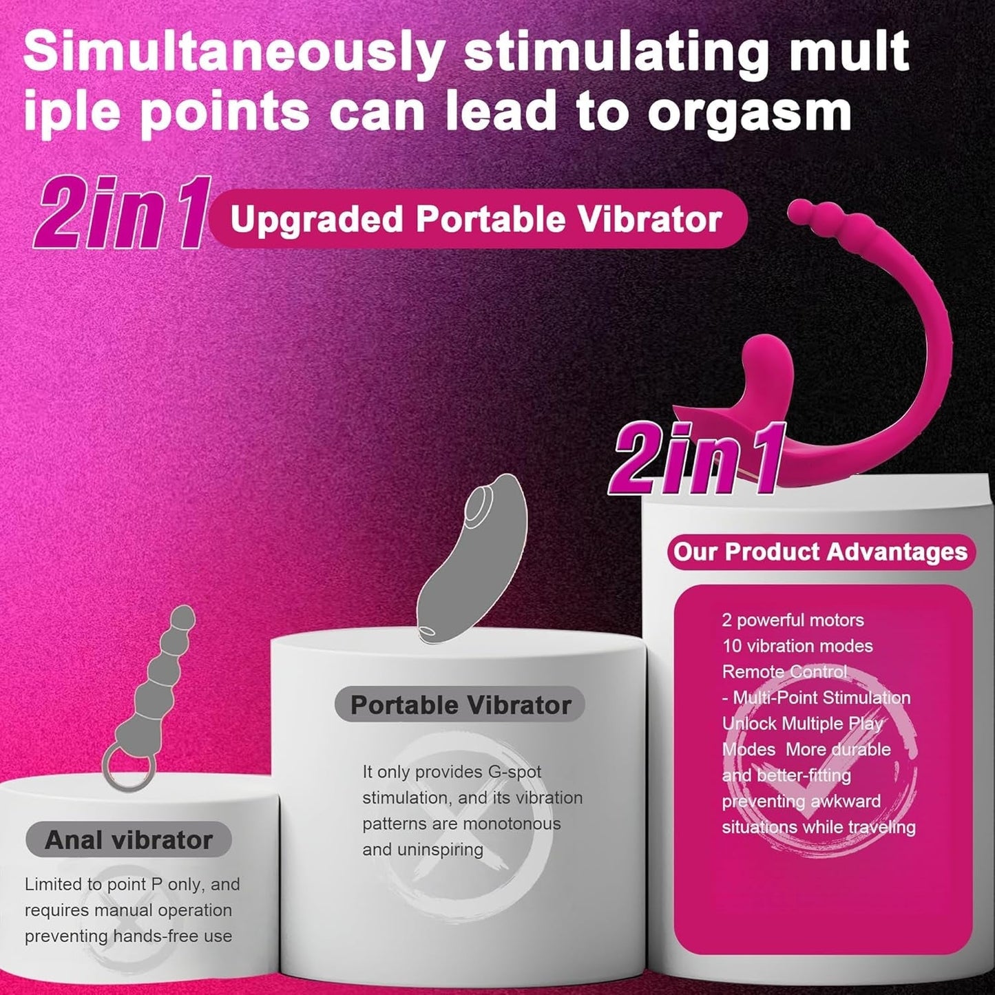 Vibrador de clítoris y bragas de triple estimulación CurvePoint