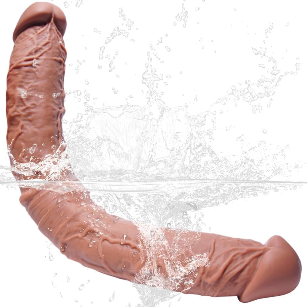 Dildo doble punta MegaFlex 20.5” XXL Juguete de silicona grueso