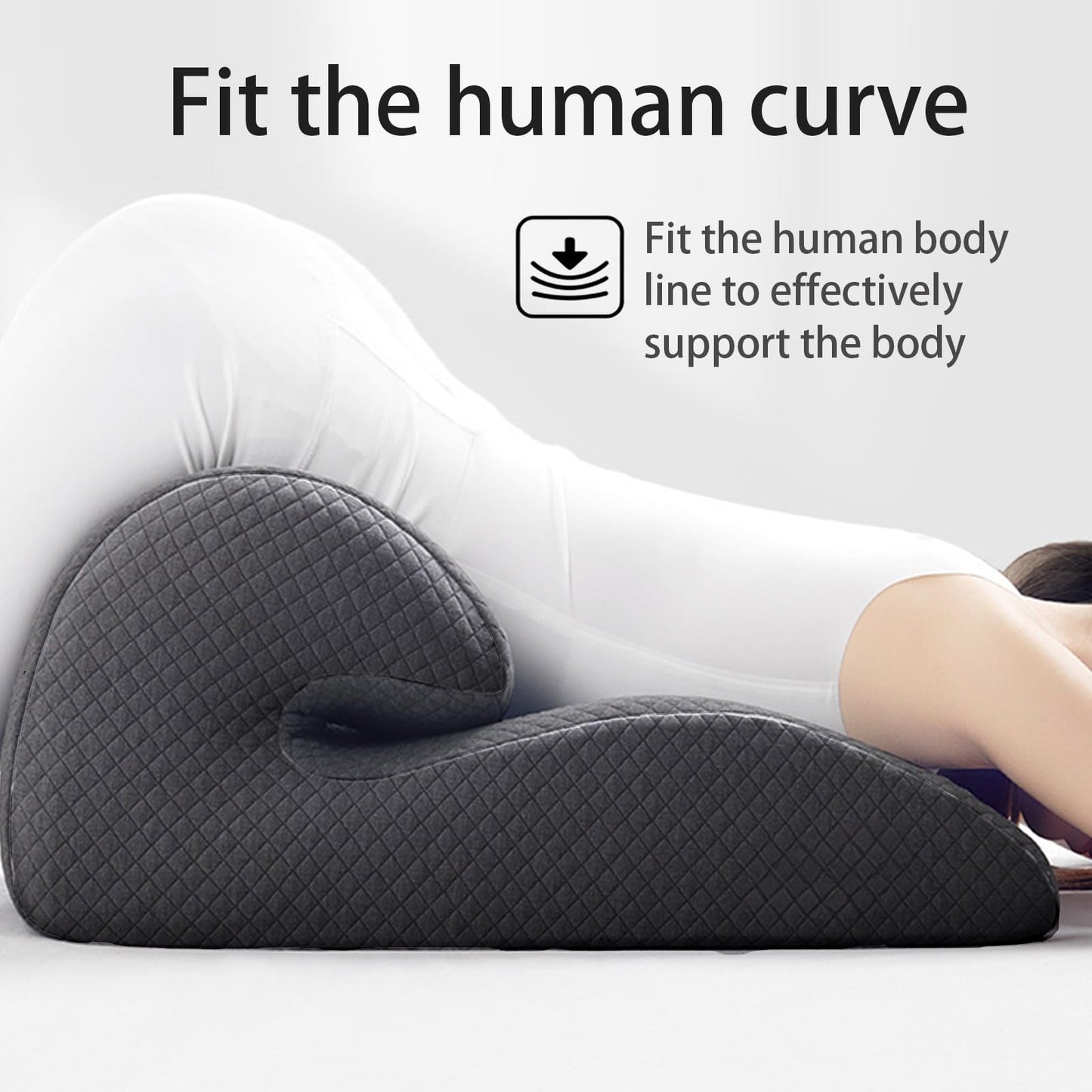 Almohada de cuña de posicionamiento para parejas gris oscuro