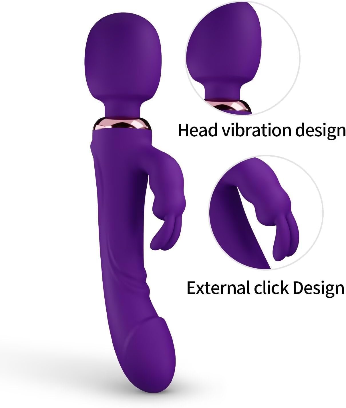 CrimsonTriad Triple Stimulation Rabbit Dildo Wand