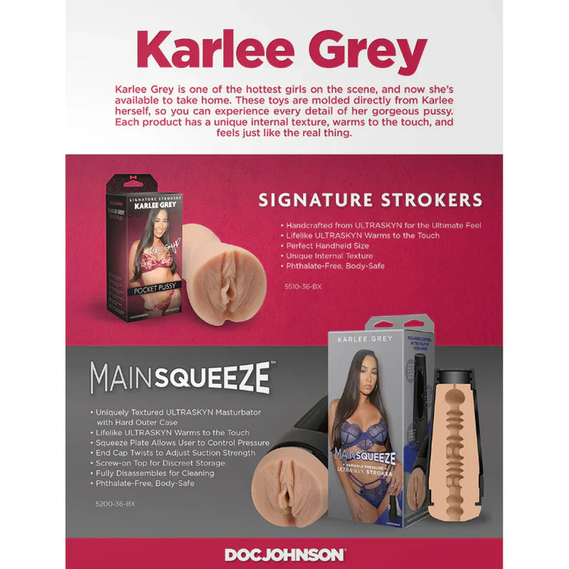 Signature Strokers Karlee Grey Chatte de Poche
