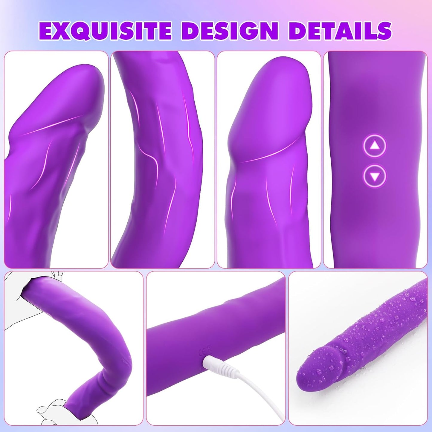 Vibrador dildo de doble punta DualVibe de 15.7 pulgadas