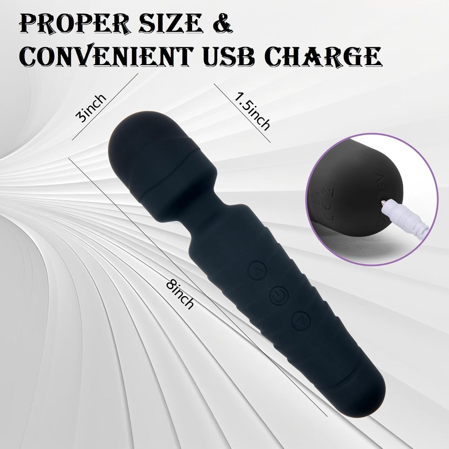 Vibrador de varita para punto G FlexiClimax 10 modos 5 intensidades