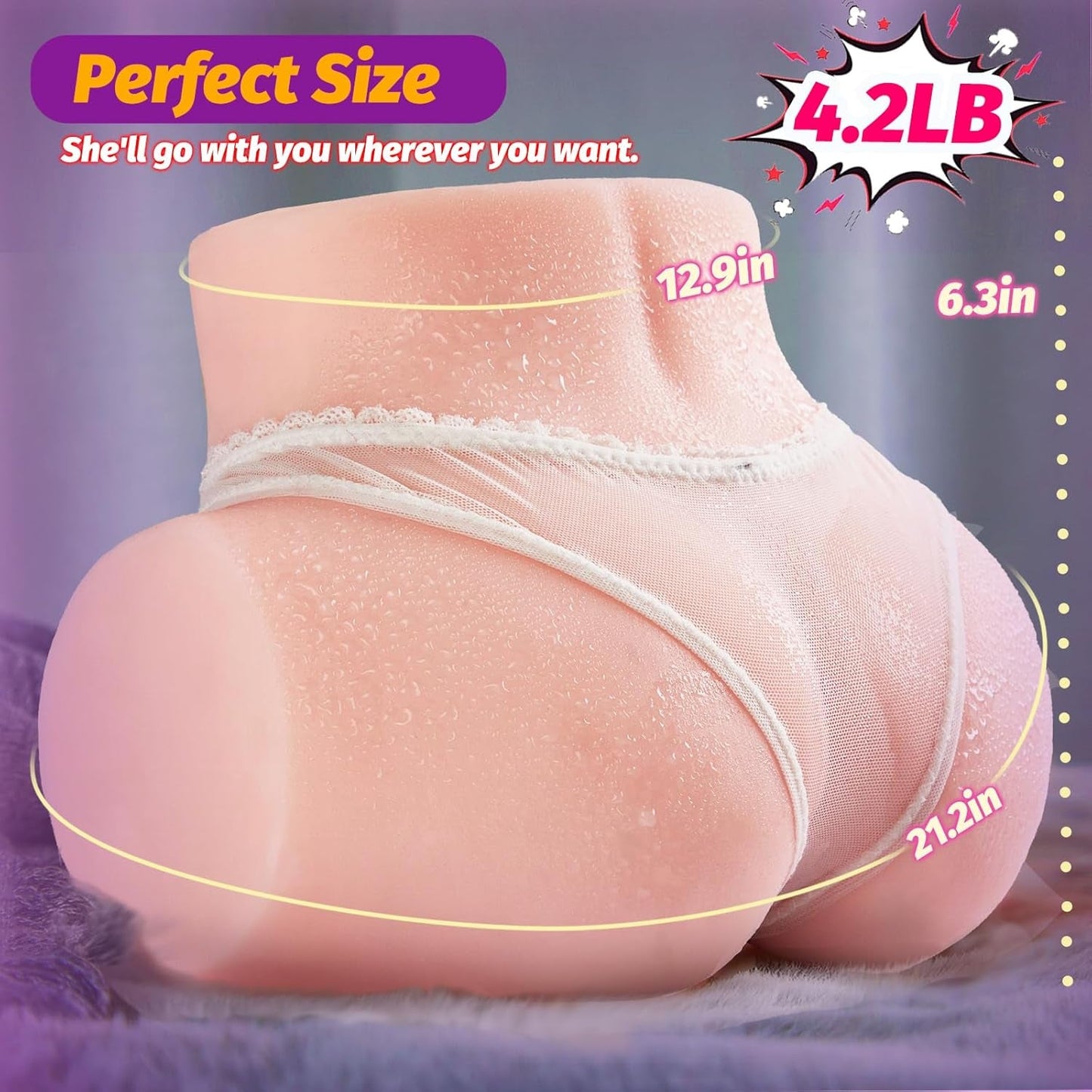 SilhouetteSplit Portable Double Canal Mâle Masturbateur Poupée Sexuelle 1,9 kg