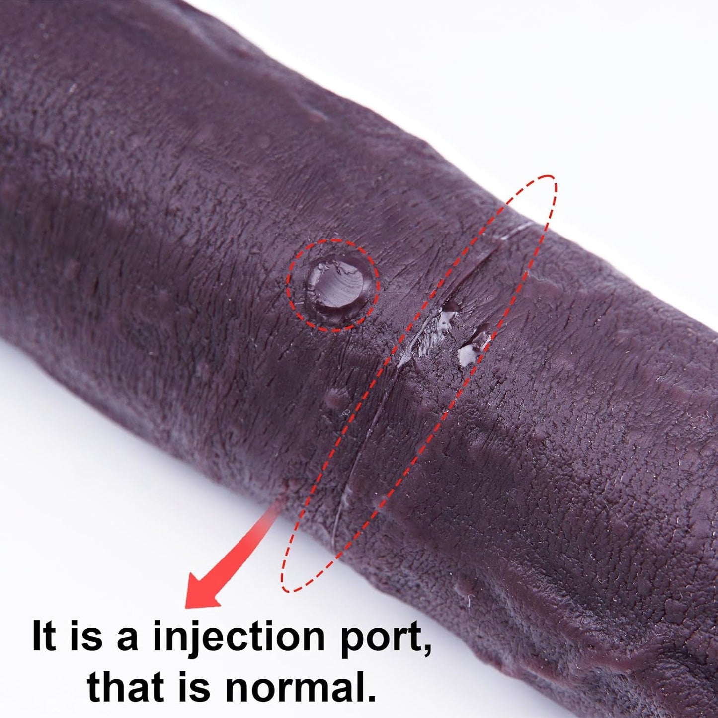 Dildo de doble extremo de silicona gruesa ObsidianCore de 19.7" XXL