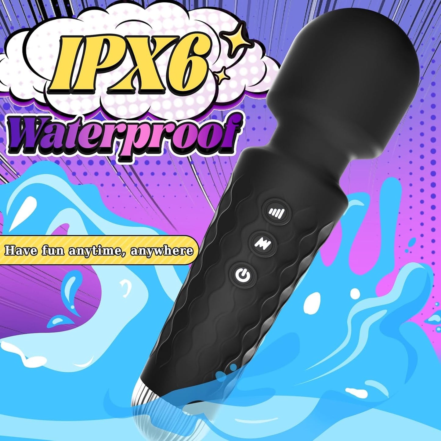 Vibromasseur baguette FlexVibe à 20 modes