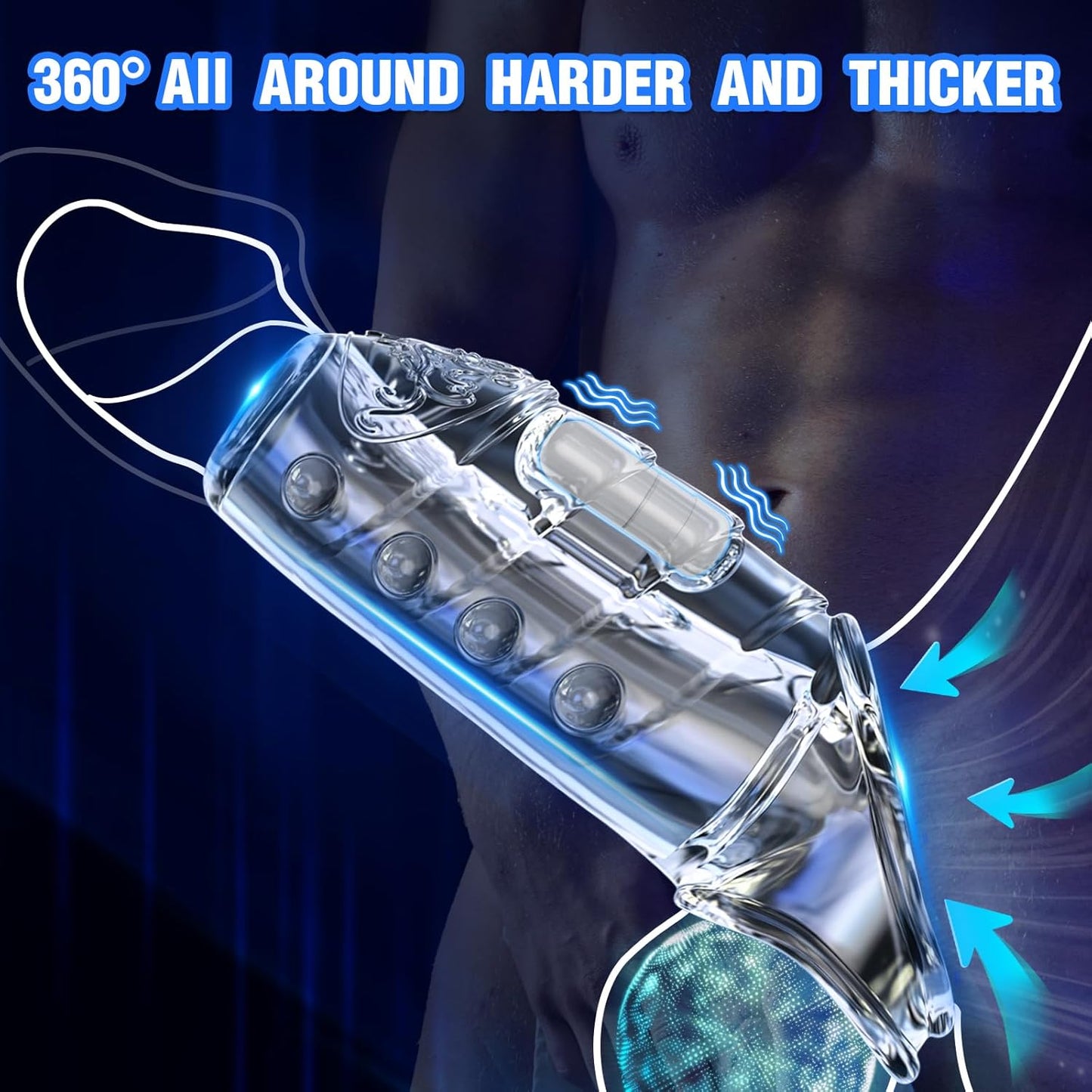 Funda Vibratoria GripGlide para Aumento del Contorno