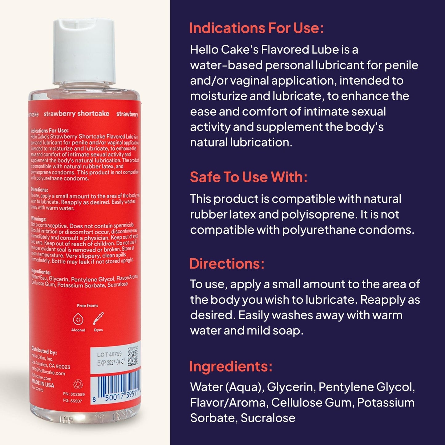 Strawberry Shortcake Flavored Lube