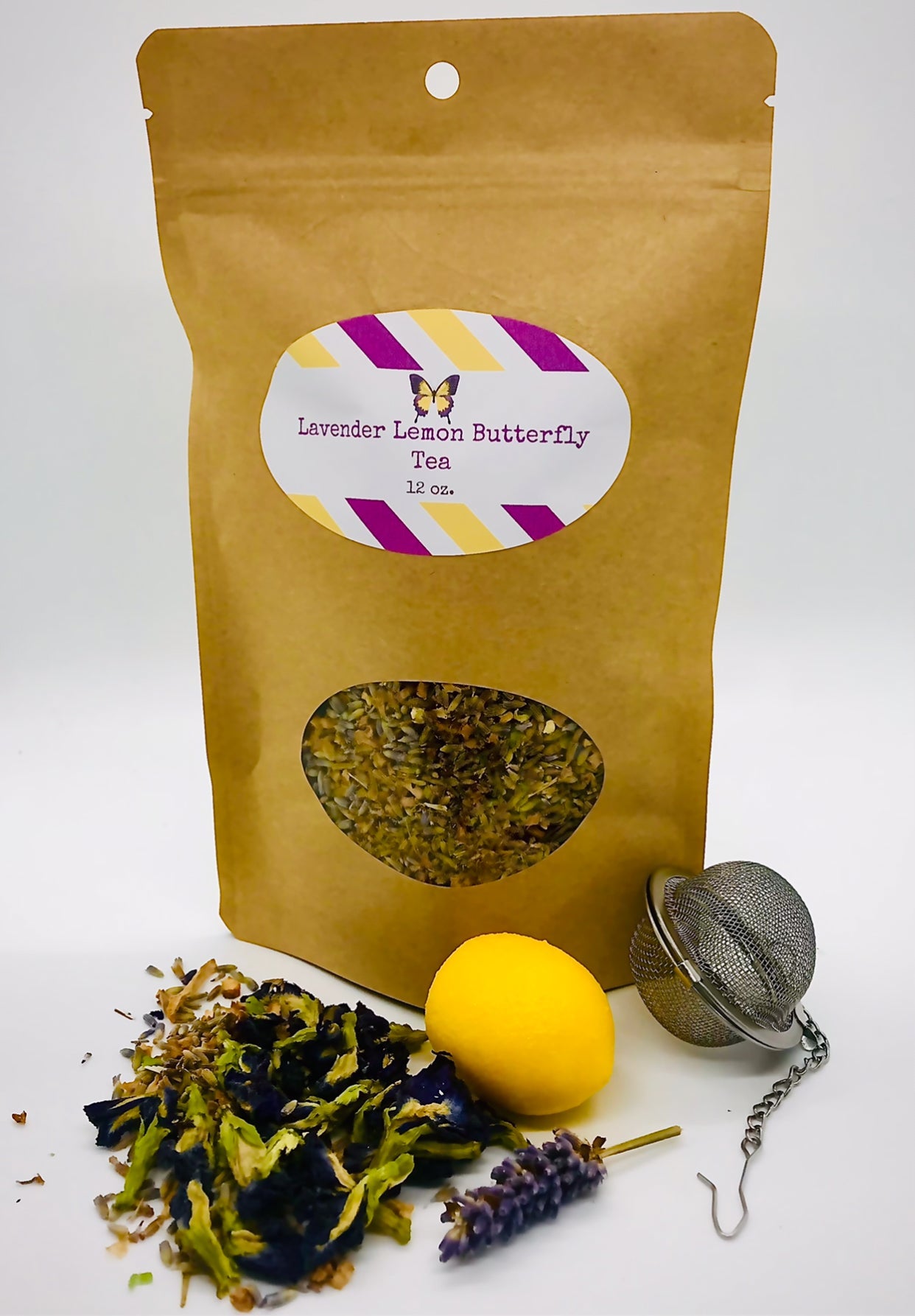Té de mariposa de lavanda y limón