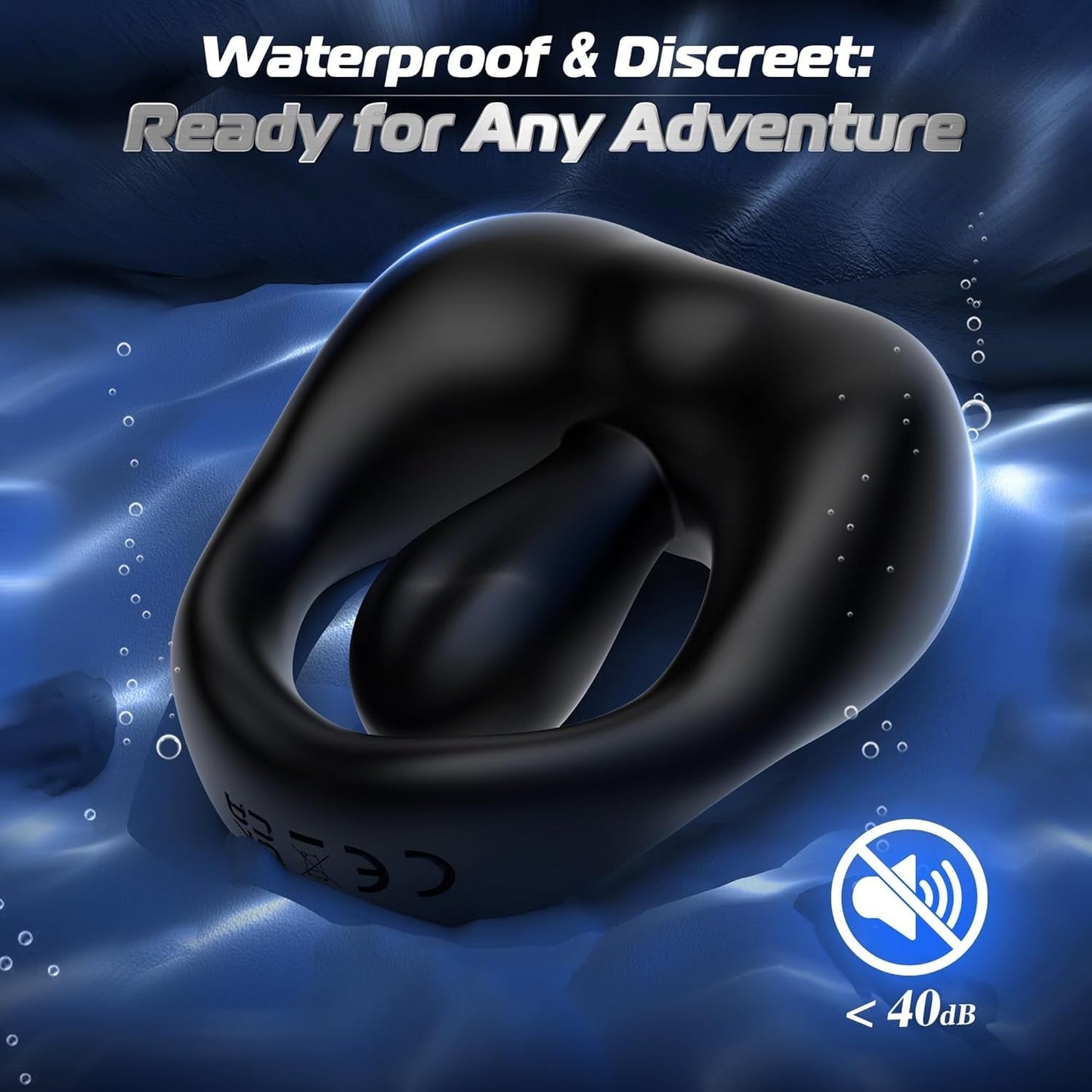 LipService Vibrating Couples Cock Ring 360° Adjustable 10 Modes