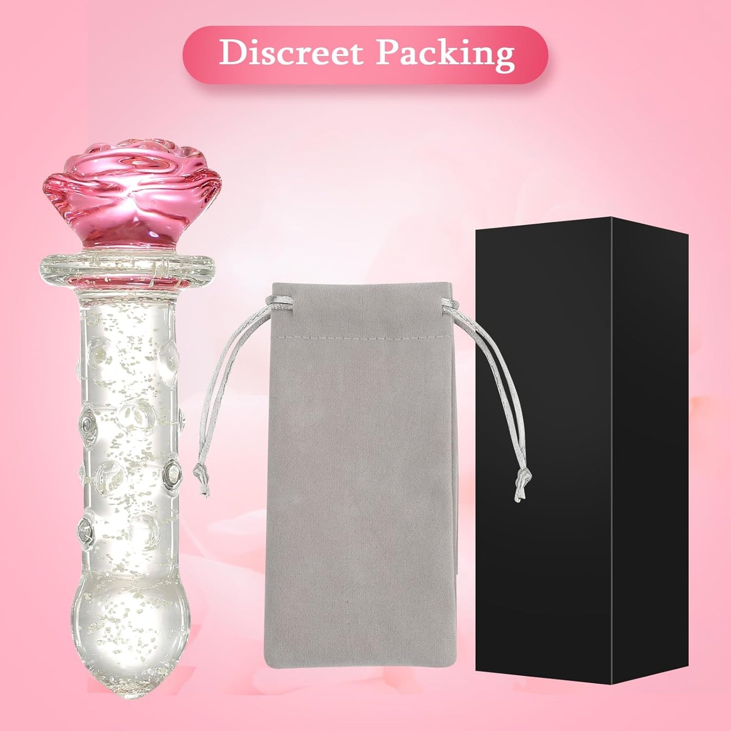 LumiRose Estimulante Perlas Tapon Anal de Vidrio