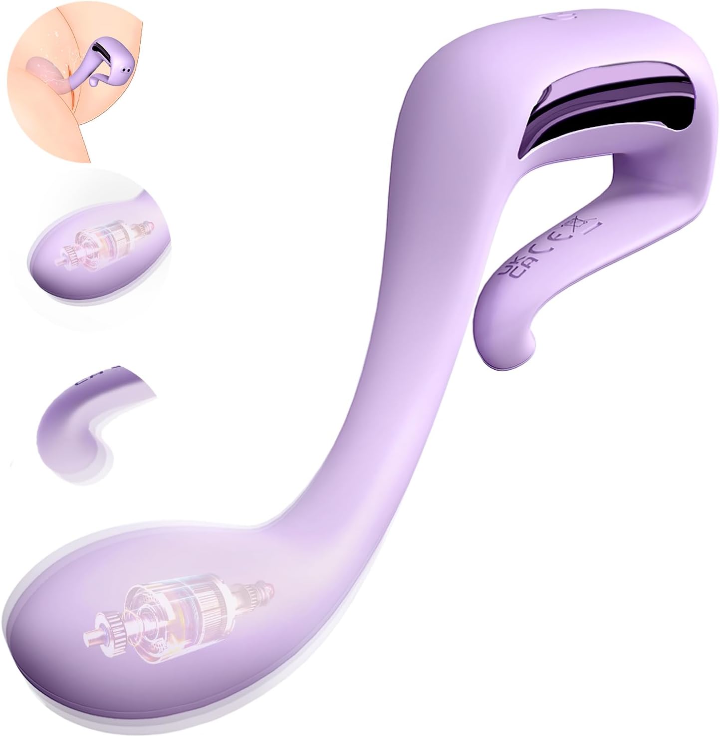 Vibrador LyricPulse curvo para punto G y próstata