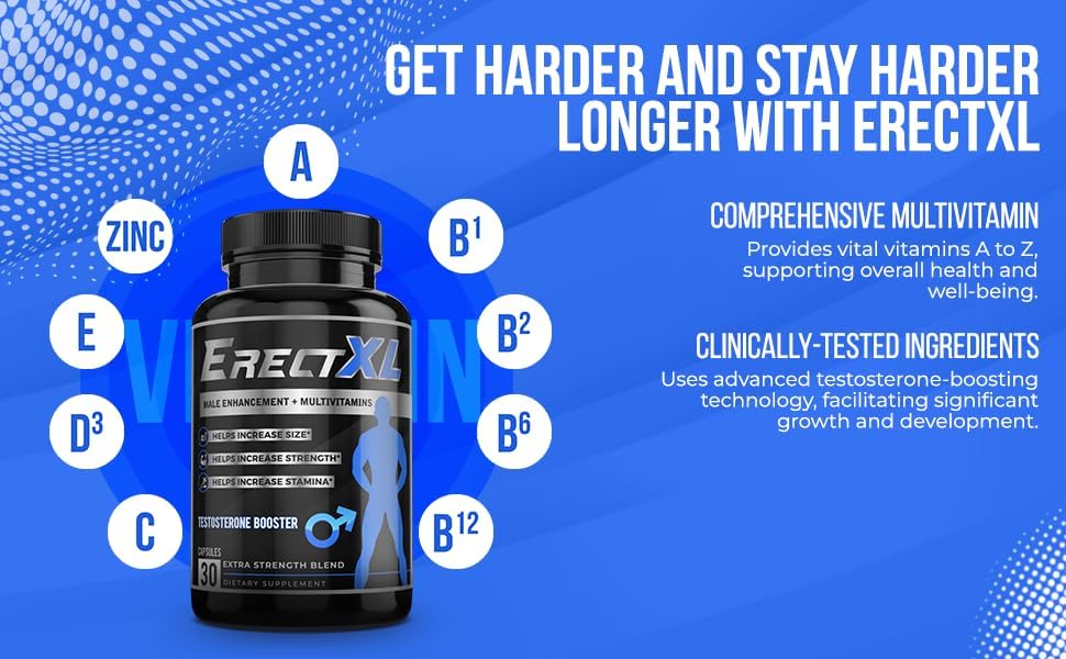 Potenciador Masculino + Multivitamínico – Energía y Soporte para el Tamaño