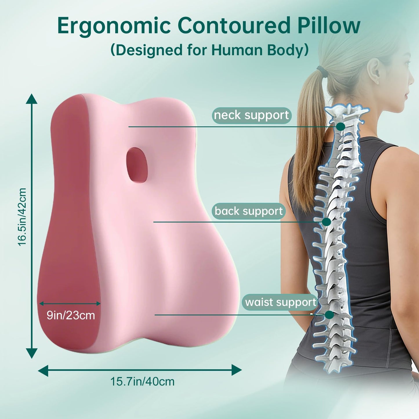 Almohada de cuña de espuma viscoelástica para la intimidad de parejas