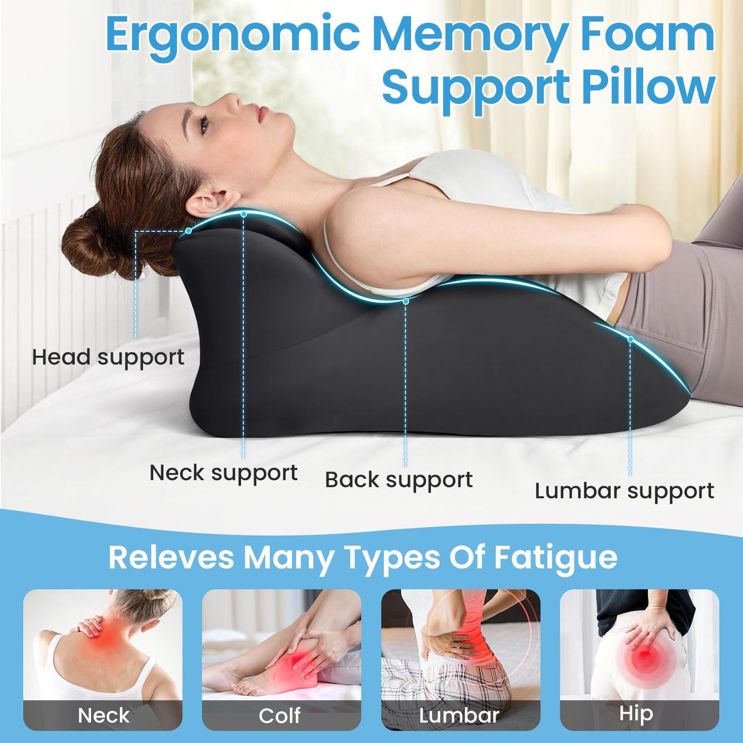 Almohada de soporte íntimo multiposición para parejas