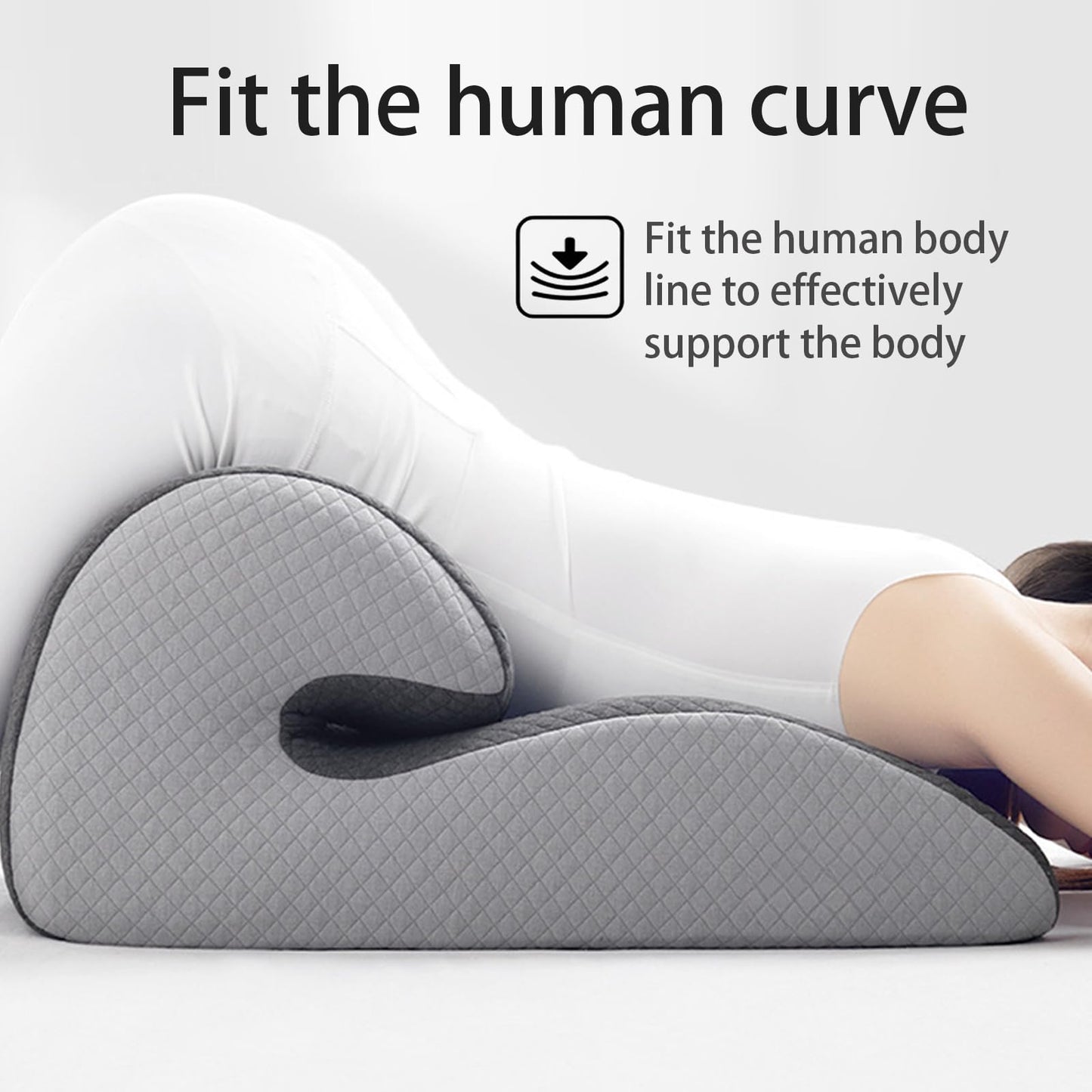 Almohada cuña de látex natural para posiciones sexuales