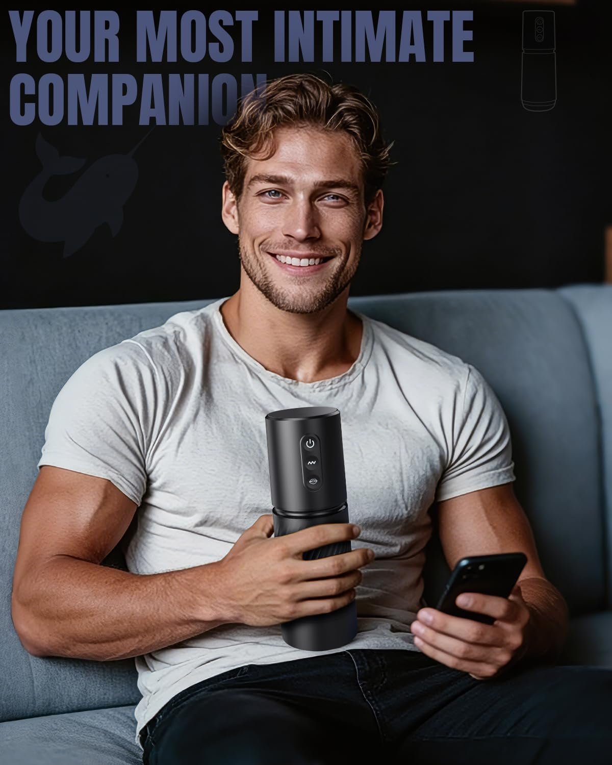 Estimulador masculino con IA NeuroSync Elite