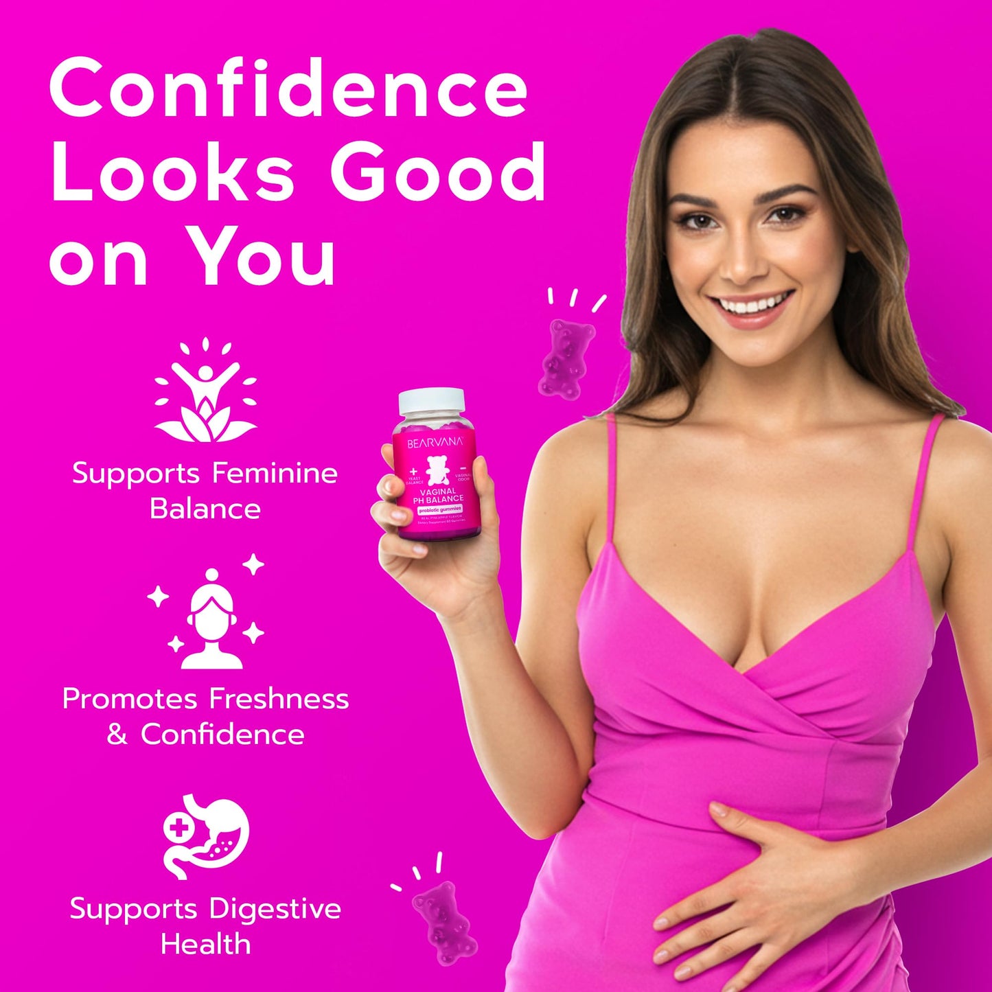 Pineapple Vaginal Probiotic Wellness Gummies